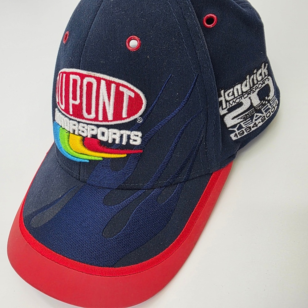 CHASE AUTHENTIC FLAMES NASCAR HAT JEFF GORDON DUPONT MOTORSPORTS NU-FIT ONE SIZE
